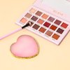 Resin Nail Art Palette Nail Mixing Palette Nail Art Painting Mixed Color Palettes Gold Edge Nail Holder Display Board Cosmetic Mixing Tools (Pink)