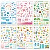 24 Sheets Daily Planners Monthly Celebrations Planner Stickers Monthly Sticker Book Planner Stickers and Accessories for Calendar Planning Scrapbooking Holiday Seasonal General Events 1000+ Stickers