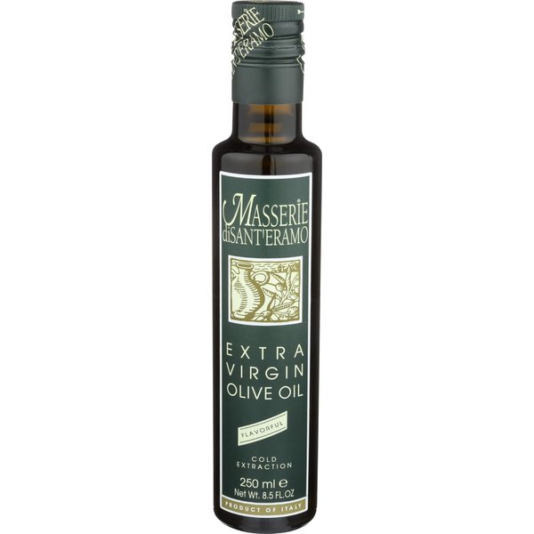 MASSERIE DI SANTERAMO Extra Virgin Olive Oil Flavorful, 8.5 FZ