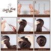 Teenitor Hair Nets,40pcs Invisible Hair Nets for Ballet Recital,Ballerina Buns Hair Nets, 80pcs Bobby Pins for Bun Maker, Brown,3 Size