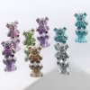 50pcs 3D Little Bear Nail Art Charms Glitter Bear Nail Charm Kawaii Nail Charms for Acrylic Nails Cute Bear Resin Charms for Nails Colorful Bears Nail Rhinestones Nail Jewels for Crafts Nail Supplies