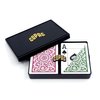 Copag 1546 Design 100% Plastic Playing Cards, Poker Size (Standard) Green/Burgundy (Jumbo Index, 1 Set)