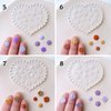 KEOKER Polymer Clay Molds - 12 Pcs Floral Polymer Clay Molds for Jewelry Making, Mini Clay Molds, Polymer Clay Molds for Polymer Clay Earrings Decoration (Substitute Polymer Clay Cutters) (12PCS)
