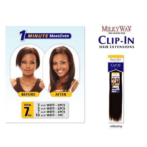 MILKY WAY Human Hair - CLIP-IN HAIR EXTENSIONS 14" (7 PCS) - 27 HONEY BLONDE