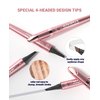 Forever yameili Liquid Eyeliner Pencil with Special Tip, Long Lasting Formula, Pink (Q708-Gray)