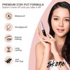 Skone Cosmetics Insanely Intense Luxe Waterproof Mascara - Black - Volume and Length Lash Lift Falsies Quality Mascara - Waterproof, Smudge Proof Eye Mascara, 0.34 oz
