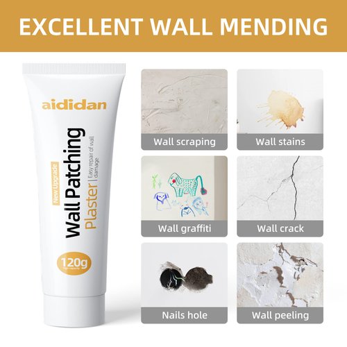 Drywall Patch Repair Kit with Scraper, Wall Spackle Repair Paste, Wall Mending Agent & Scraper – Quick Fix Solution for Home Wall, Plaster Dent & Wood Scratch Repair