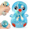 Squishy Penguin Stress Balls for Adults (Blue) Penguin Squishy Toys for Kids, Penguin Malt Sugar Ball Sensory Fidget Toy, Slow Rise Squishy Sugar Stress Ball, Animal Squeeze Toy, Party Favors for Kids