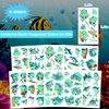 UVUXO Luminous Temporary Tattoo for kids - 10 Sheets Luminous Shark Temporary for Girls Boy Body Arm Shoulder Cute Tattoos Stickers, Birthday Party Supplies Gifts for Kids
