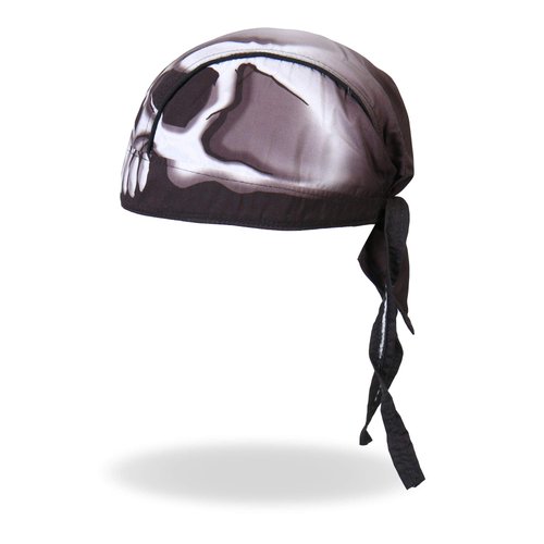 Hot Leathers 'Skull Head' Head Wrap (Black)