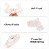 Amariver 4PCS Flower Hair Claw Clips for Women Glitter Claw Clips Middle Flower Hair Clips Non-slip Flower Hair Clip for Thick Thin Hair Strong Hold Hair Claws Hair Accessories for Women Girls