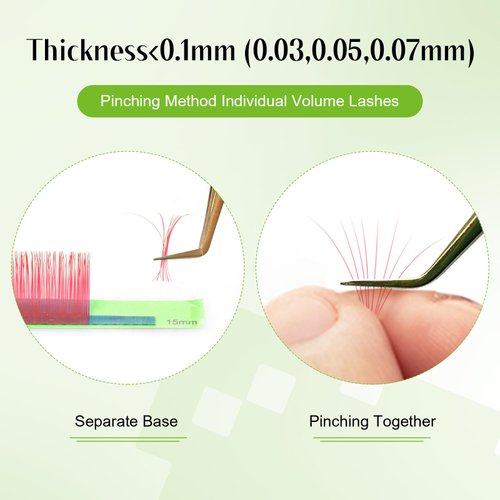 ALLOVE Colored Eyelash Extension Classic Lash Extensions 0.05 D Curl 13-15mm Mixed Tray Dark Brwon-Pink-White-Purple Individual Volume Lash Extensions Color Lash Trays for Lash Extensions