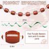 32 Pieces Football Party Decorations Includes 30 Pieces Hanging Swirls and 2 Pieces Football Banners Sports Football Theme Party Supplies for Kids Adults Office Bar Football Birthday Party Decor