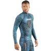 Cressi Mens Crew-neck Rash Guard, Camo Blue, Small US