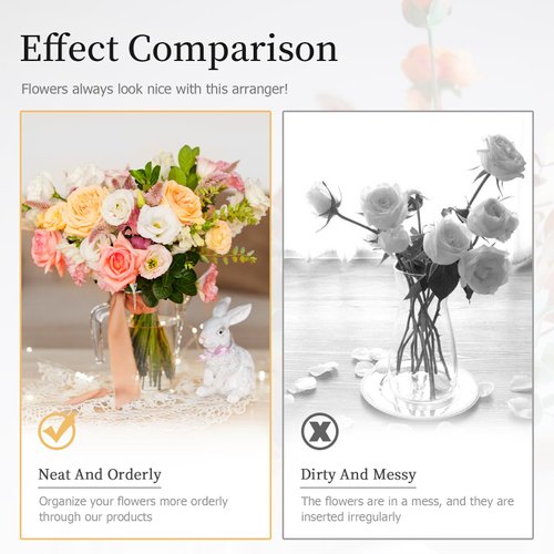 Flower Arrangement Holder, 3Pcs Reuseable Floral Grid Flower Frog Wire Arranger Twist for Vase Floral Stems Bouquets Plant Fixation