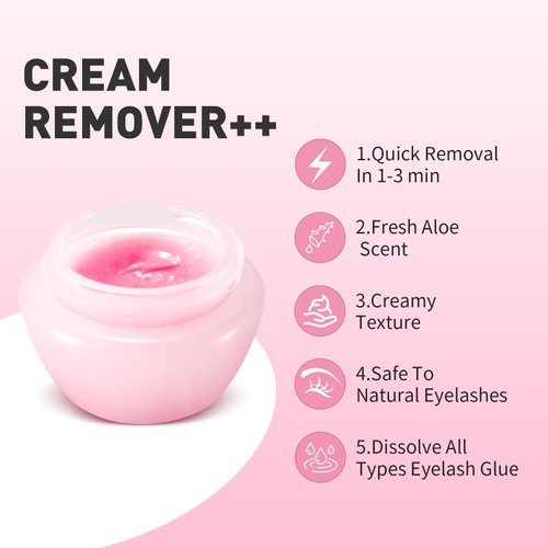lashmate lily Scented Cream Lash Remover for Lash Extensions - Gentle Eyelash Extensions Adhesive Dissolver - Slon-use Eyelash Extensions Remover - 5g