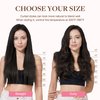 GOO GOO Clip in Hair Extensions Real Human Hair, 24inch 120g 7Pcs, 4/27/4 Balayage Chocolate Brown to Caramel Blonde, Remy Human Hair Extensions Clip ins for Women, Natural Human Hair