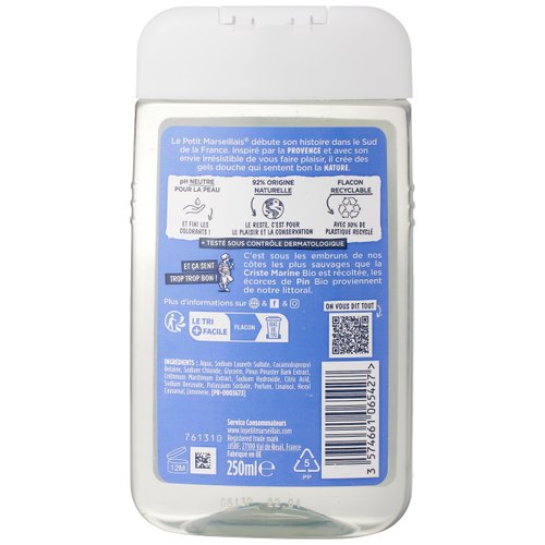 Le Petit Marseillais Shower Gel for Men Pine and Sea Fennel 250 ml by Le Petit Marseillais