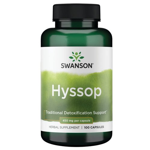 Swanson Hyssop 450 Milligrams 100 Capsules