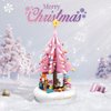 Christmas Tree Building Set,Pink Christmas Building Blocks Toy with Music Box,Compatible with Legos,Xmas Tree Gift for Girls,Kids,and Adults(415PCS)