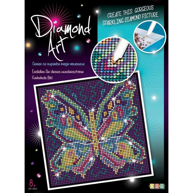 Junior Sequin Art Mariposa De Lentejuelas – Kit De Manualidades De 36.5 X 27.2 Cm Para Niños +6 Años, Crea Un Cuadro Brillante Con Lentejuelas De Colores, Ideal Para Regalar Y Decorar
