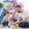 DUILE Unicorn Balloons Unicorn Birthday Party Decorations for Girls Foil Balloons Set Macaron and Rainbow Balloon Wedding Baby Shower Party Supplies (6)