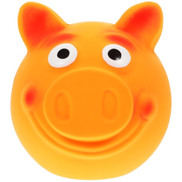 Ipetboom Pig Squeaky Dog Toy Latex Puppy Chew Toy, Cartoon Teeth Grinding Toy for Aggressive Chewers, Training and Entertaining Interactive Pet Toy