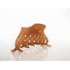 Generic Golden brown hair claw clip with crystals for fine thin hair