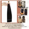 Full Shine Itip Human Hair Extensions Natural Human Hair Black Hair Extension Real Hair 40g/50s Microbead Hair Extensions Human Hair 18inch