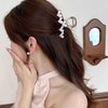 Pink Hair Claw Clips for Women Hair Clips for Girls Heart Shaped Claws Glitter Hair Clip Medium Size Claw Clips Elegant Hairpin Acrylic Hair Barrettes Non-slip Hair Accessories for Hair Styling 1Pcs