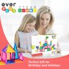Everplay Magnetic Tiles Starter Set Building Blocks Toys STEM Educational Learning Magnet Toy Preschool Montessori Boys & Girls Smart Unlimited Creative Kit Games Gifts for Age 3+ Kids Toddlers