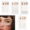 Self Adhesive Gems Face Rhinestones Stick on Crystal Face Stickers for Women Star Face Gems Pearl Stickers for Face Hair Makeup Crafts Self Adhesive Rhinestones Face Glitter Stickers