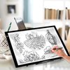 IMAGE Light Pad Stand A3 Light Box Stand 12 Angle Points Adjustable Laptop Stand Foldable and Ventilated Metal Stand for Diamond Painting, Drawing