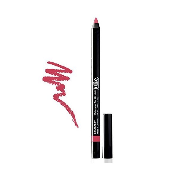 Jolie Cosmetics Waterproof Gel Lip Liner - Super Smooth, Extra Long-Wear (Raspberry)