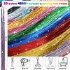 Ainani Hair Tinsel Kit (48 Inch, 20 Colors, 4600 Strands), Fairy Tinsel Hair Extensions with Tools, Heat Resistant Glitter Hair Tinsel Kit for Girls Women Kids Hair Accessories