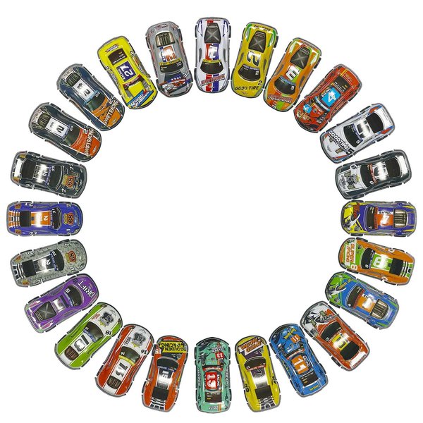 Bokoeiei 24 Pcs Mini Pull Back Cars 2.7 Inch Race Cars Vehicles Toy Set for Boys Girls Toddlers 3,4,5 Years Old Easter Gifts for Kids