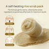 THANKYOU FARMER Rice Pure The Real Scrub Pack, Korean Facial Scrub, Vegan, Self-heating Formula, Special Home-spa, Gentle Exfoliating Face Scrub, Dermatologist Tested, 3.51 fl.oz (100ml)