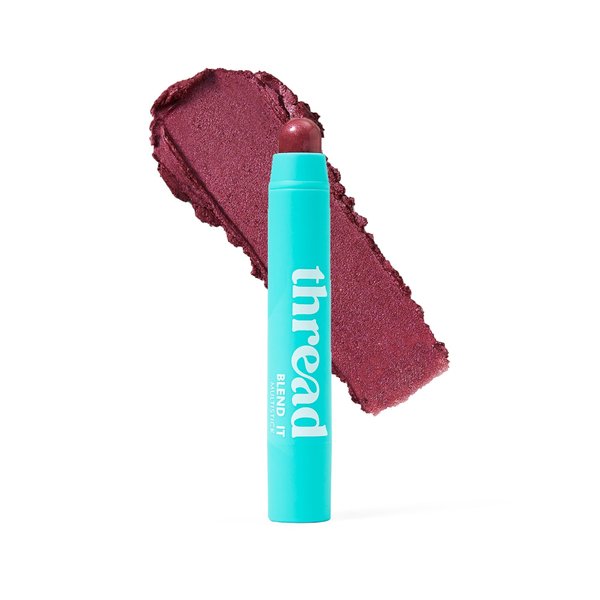 Thread Beauty Blend It Multi-Stick, Creamy, Buildable Color and Highlighter for Eyes, Cheeks, and Face, Fearless - Plum Shimmer