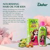 Dabur Hair Nourishing Oil for Kids - 100% Natural Formula - Enriched with Amla, Olive, and Almond - Promotes Long, Strong, Healthy Hair - 200 ML - Pack of 1