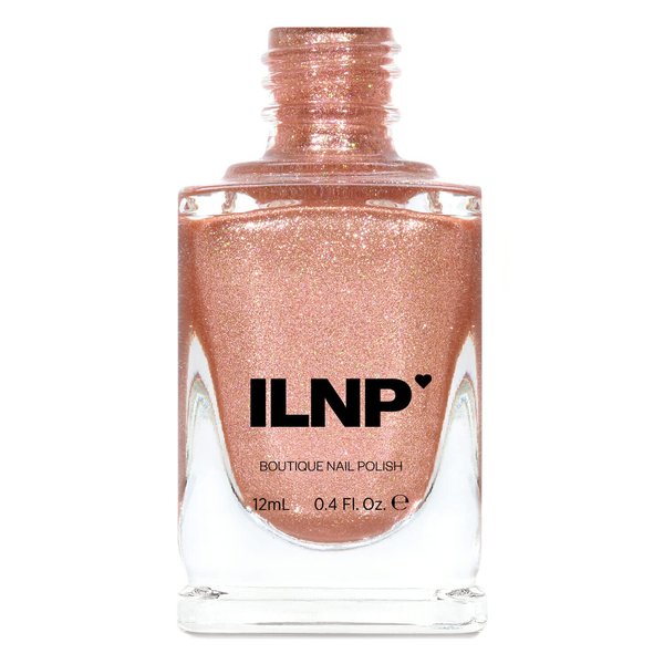 ILNP Chelsea - Pale Rose Gold Holographic Metallic Nail Polish