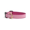 Up Country Pink Gingham Dog Collar, Small (9 to 15 inches) 1 inch Wide Width