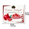 Cerez Pazari Turkish Delight with Pomegranate Flavour 200 gr Gourmet Small Size Snacks Gift Box No Nuts Sweet Luxury Traditional Confectionery Vegan Candy Dessert Glucose Free Lokum Approx.18 Pcs