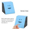 WeFoonLo Novelty Coin Money Eating Musical Face Bank Automatic Money Saving Collection Piggy Bank for Kids Children (Blue Brick)