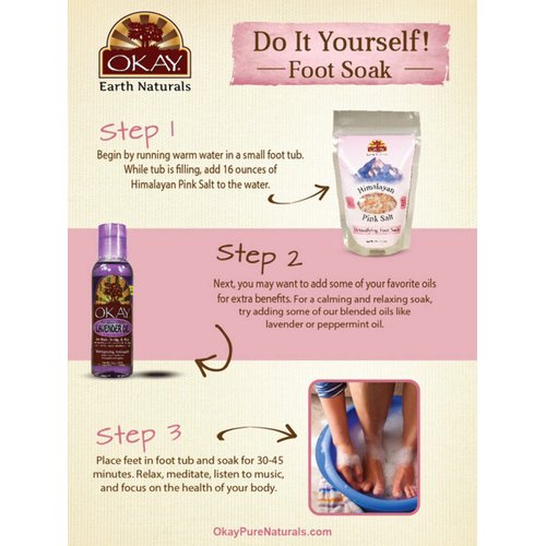 Himalayan Pink Salt Soothing Mineral Soak Leaves Feet Feeling Cleansed,Refreshed and Relaxed No Parabens,No Silicones,No Sulfates For All Skin Types Made In USA 8oz