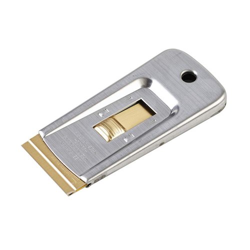 WEUPE Razor Blade Scraper Tools (Set of 1), Window Scraper, Glass Cooktop Scraper & Paint Scraper, Car Decal, Sticker and Glue Remover Razor Holder with 5 Replaceable Single Edge Blades