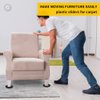 new space 3.5" Furniture Sliders, Multi-Surface Reusable Moving Pads for Furniture, 4 Pack Furniture Movers for Carpet + 4 Hardwood Socks - Protect Floor and Move Your Furniture on Any Surface Easily!