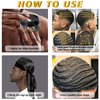 "Goiple Hair Care Kit for Men's 360 Wave - Pomades for Strong Hold, Easy Wash, Moisture Control, Silky Shine & Training, Curved Brush, Durag Cap Set, Du-rag, "