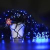 HOME LIGHTING 66ft Christmas Decorative Mini Lights, 200 LED Green Wire Fairy Starry String Lights Plug in, 8 Lighting Modes, for Indoor Outdoor Xmas Tree Wedding Party Decoration (Blue)