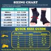 Doc Miller Ankle Compression Sleeve - Heel Brace for Heel Pain - Plantar Fasciitis Foot Wrap for Ankle Support and Neuropathy Relief - 1 Pair Black Plantar Fasciitis Wrap - Medium Size