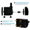 PULACO 10W 160GPH Submersible Pump with 3.3 ft Tubing for Aquariums, Fish Tank, Pond Fountain, Statuary, Hydroponics, Water Feature, Indoor Fountains
